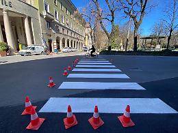 Lavori di rifacimento della segnaletica stradale