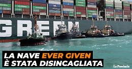 Suez, la società di servizi: 'La Ever Given ormai 'galleggia''