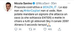 Ko la trasmissione di Inter-Cagliari: i meme più divertenti su Twitter