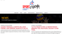 Sportcrema.it: home page ferma al novembre 2019