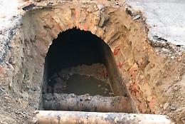 Riemerge il ponte che dà il nome al paese