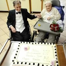 Gino e Maria di nuovo sposi, 57 anni dopo