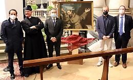 Il dipinto restaurato, San Francesco ritrova i colori