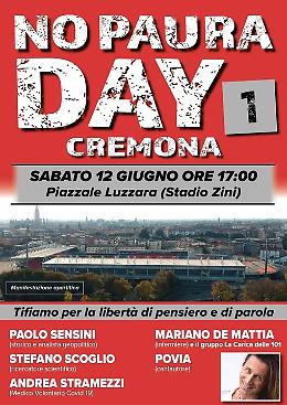 A Cremona la manifestazione free vax: tra gli ospiti c'è Povia