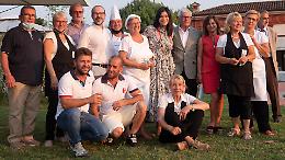 Roberta Lanfranchi all'inaugurazione del giardino terapeutico di MEDeA