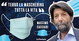 Cacciari: "Io la mascherina la terrò tutta la vita"