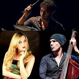 Il trio jazz di Amedeo Ariano live nel Cortile di Palazzo Melzi