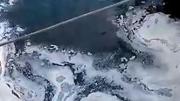 Schiuma nel Serio all'altezza della Palata di Santa Maria