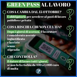Green Pass, bozza dpcm: arriva il controllo automatizzato dipendenti