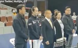 Peng: tennista in immagini evento pubblico a Pechino