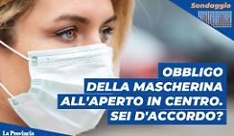 Obbligo di mascherine all'aperto in centro città. Sei d'accordo?