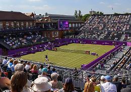 Terra battuta cremonese nel tempio del tennis su erba