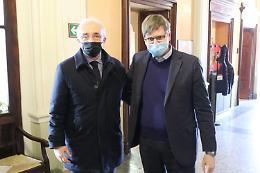 Casalmaggiore, il saluto del prefetto Gagliardi al sindaco Bongiovanni