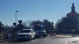 Ciclista investito da un suv