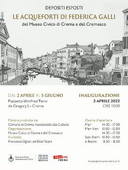 "Le acqueforti di Federica Galli" al Museo Civico 