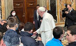 Papa Francesco, l'incontro in Vaticano con i ragazzi della Fondazione
