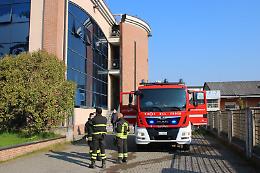 Incendio all'Istituto Galilei