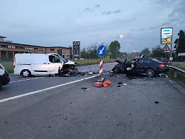 Scontro frontale sulla Paullese