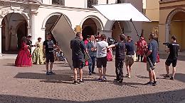 «Paesi che vai», le riprese in piazza Duomo