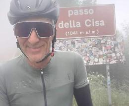 Da Crema a Roma in bicicletta, la performance di Lauro Zanchi