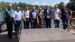 Siccità, la crisi idrica non ferma i battelli che attraversano il Parco Adda Sud