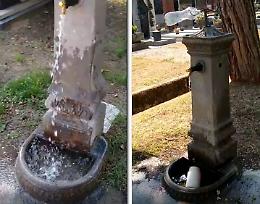 Razionalizzare l'uso dell'acqua, ma al cimitero di Cremona è spreco di oro blu