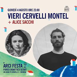 Vieri Cervelli Montel + Alice Sacchi sul palco dell'Arci Festa