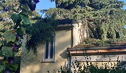Tromba d'aria, gravi danni a Villa Flaminia