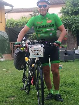 Destinazione Portogallo: l'impresa di Merlini in bicicletta
