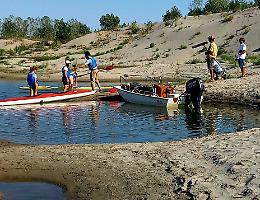 Al capezzale del fiume c'è l'esploratore Bellini