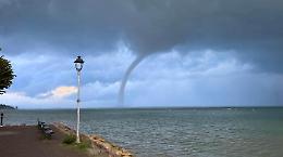 Nubifragi e trombe d'aria sul Garda. Fango e frane nel Comasco
