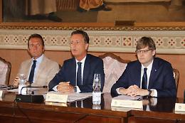 Comitato Provinciale per l'Ordine e la Sicurezza Pubblica col prefetto Conforto Galli