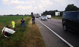 Incidente sulla via Mantova, due persone al pronto soccorso