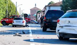 Carambola tra quattro auto in via Bergamo