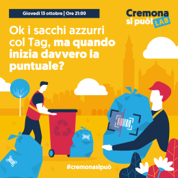 Tariffa puntuale, giovedì 13 ottobre incontro al Civico81