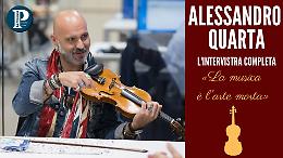 Alessandro Quarta: «La musica è l'arte morta»