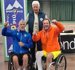 Giovanni Zeni della Baldesio campione italiano di doppio tennis in carrozzina