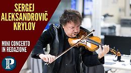 Sergej Krylov in redazione: un mini concerto da brividi