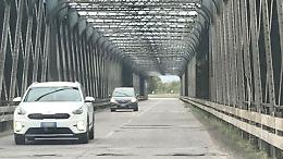 Ponte sul Po, ripristinata l'illuminazione notturna