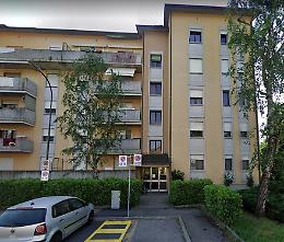 Il portone del palazzo è ko, la protesta di una disabile