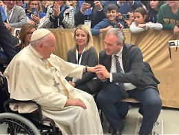 Don Bruno Bignami e MCL da Papa Francesco