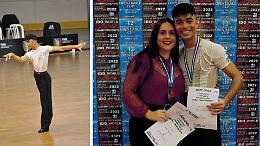 Matteo sul tetto del mondo, è oro nel ballo Latin Style