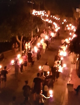 Fiaccolata per la pace per le vie di Spino D'adda