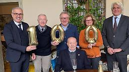 Festa a sorpresa per i 100 anni di Pietro Mondini
