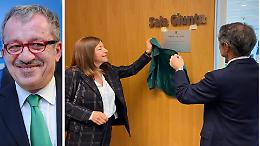 Regione, la Sala Giunta è intitolata a Roberto Maroni 