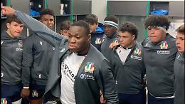 Rugby, il cremasco David Odiase incita i compagni di Nazionale: «Dobbiamo rendere onore a questa maglia»