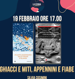 Ospiti in libreria Silvia Cosimini traduttrice del libro Atlante leggendario delle strade d'Islanda e Mario Ferraguti autore del libro Dove il vento si ferma a mangiare le pere