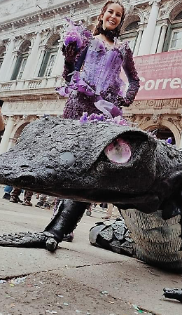 Carnevale, le maschere di Ilaria e Nicola conquistano Venezia