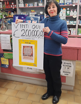 «Gratta e vinci» fortunato: gioca 3 euro e ne vince 200 mila