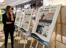 Tutti catturati dal giornale: in mostra le prime pagine de "La Provincia"